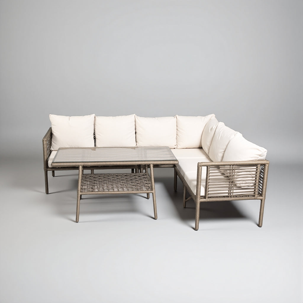 Defne Rattan Köşe Takımı - Çim