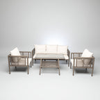 Defne Rattan Oturma Takımı 3+1+1+Sehpa - Çim
