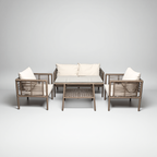Defne Rattan Oturma Takımı 2+1+1+Sehpa - Çim