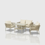 Rio 2+1+1 Rattan Oturma Takımı - Krem