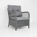 Mars Rattan Oturma Takımı 2+1+1+Sehpa - Antrasit