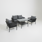 Rio 2+1+1 Rattan Oturma Takımı - Antrasit