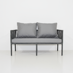 Rio 2+1+1+2Puf Rattan Oturma Takımı - Antrasit