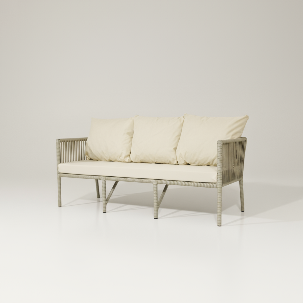 Rio Maxi Rattan Oturma Takımı - Krem