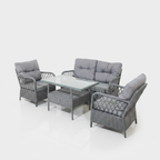 Mars Rattan Oturma Takımı 2+1+1+Sehpa - Antrasit