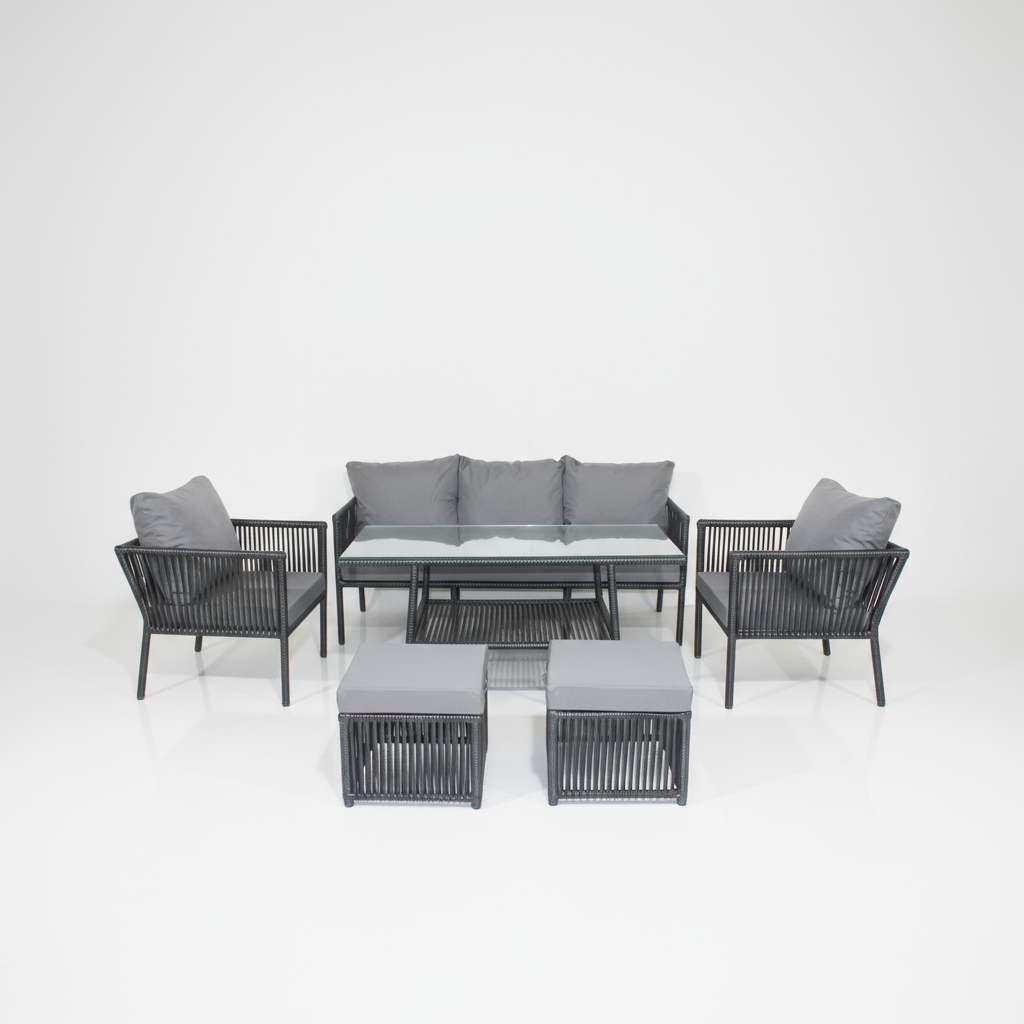 Rio Maxi Rattan Oturma Takımı - Antrasit