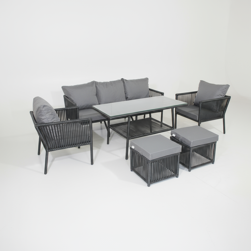 Rio Maxi Rattan Oturma Takımı - Antrasit