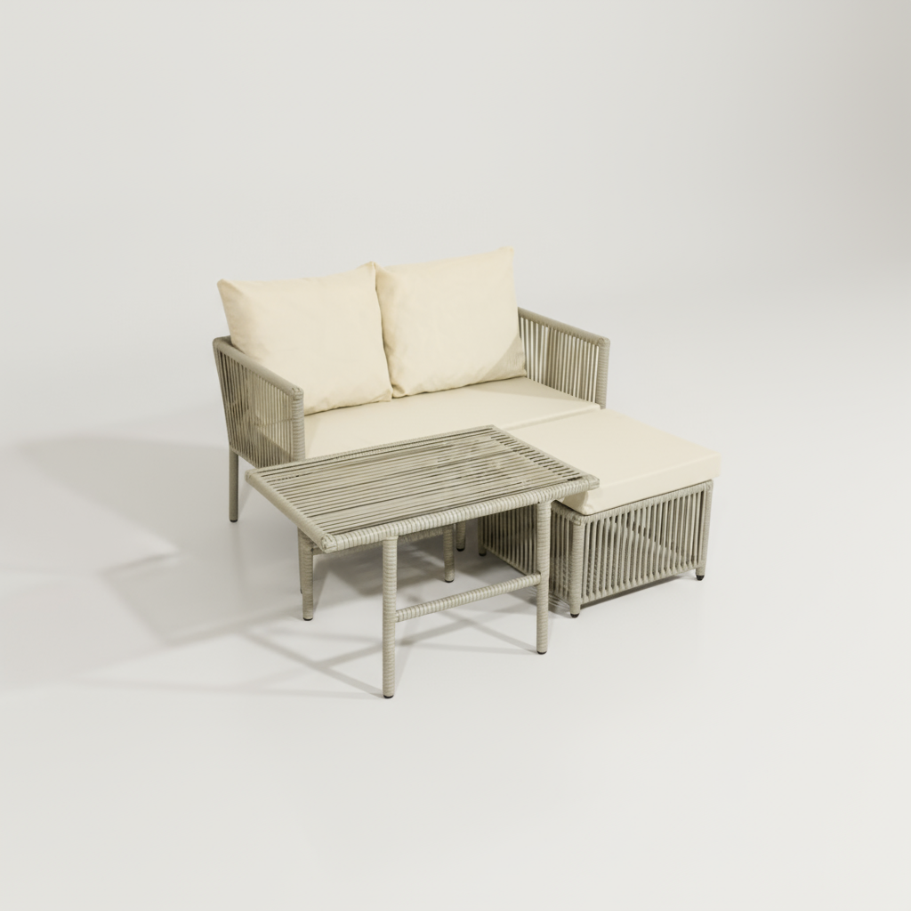 Rio Mini Köşe Takımı - Krem