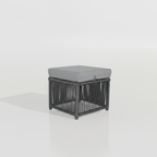 Rio 2+1+1+2Puf Rattan Oturma Takımı - Antrasit